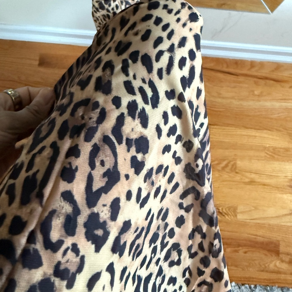 KOIR Elegant Leopard Print Maxi Dress Ronny kobo Like - Picture 5 of 6